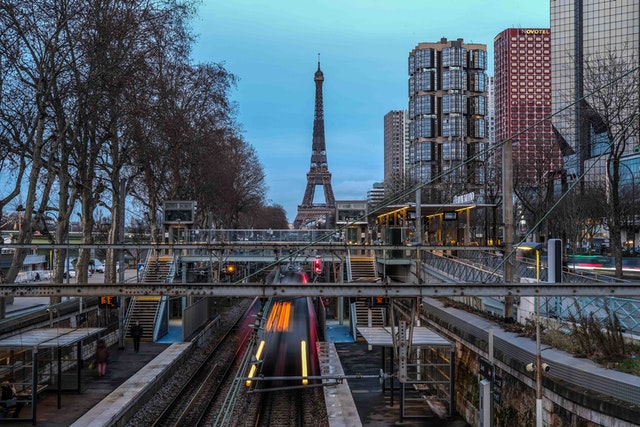 Estação de trem em Paris